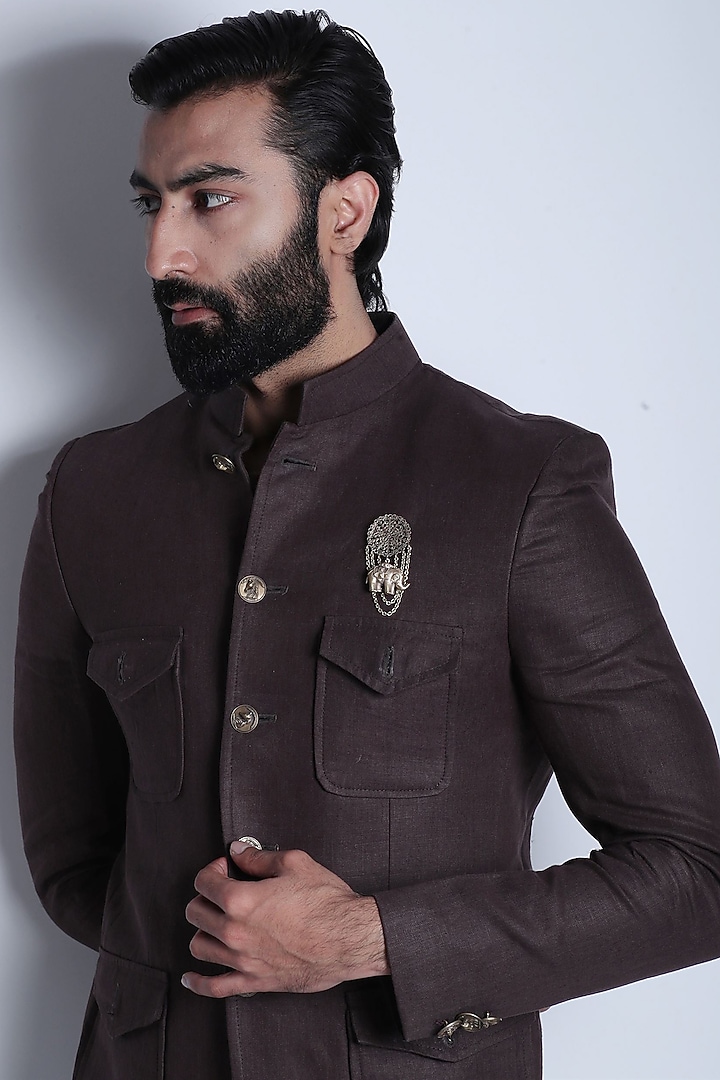 Antique Gold Finish Elephant Brooch by Cosa Nostraa at Pernia's Pop Up Shop