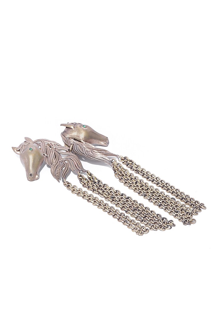 Antique Gold Finish Horse Brooch by Cosa Nostraa at Pernia's Pop Up Shop