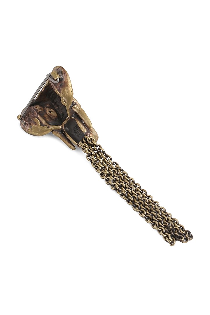 Antique Gold Finish Elephant Brooch by Cosa Nostraa at Pernia's Pop Up Shop