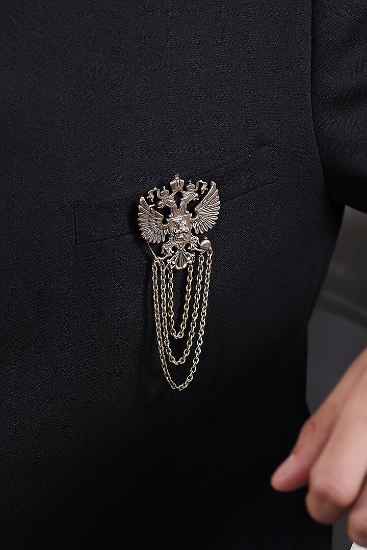 Antique Gold Finish Eagle Brooch by Cosa Nostraa at Pernia's Pop Up Shop