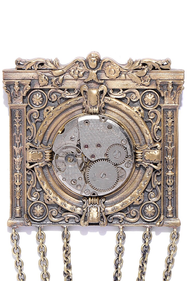 Antique Gold Finish Wallace Brooch by Cosa Nostraa at Pernia's Pop Up Shop