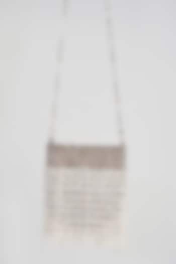 Silver Embellished Hand Bag by Bijoux By Priya Chandna