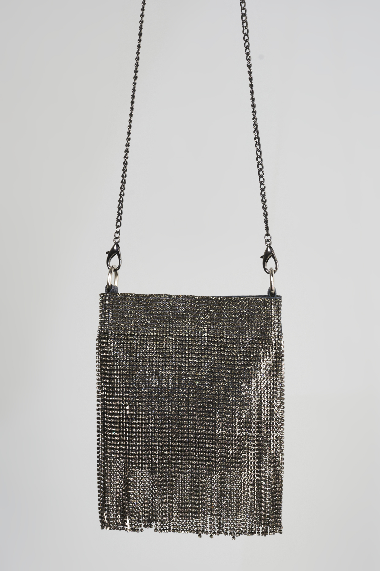 Black Embellished Hand Bag by Bijoux By Priya Chandna