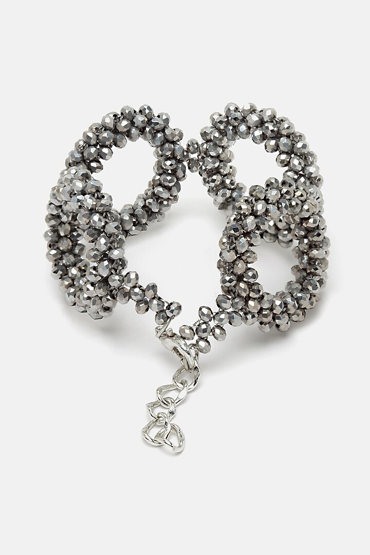 Silver Beaded Bracelet by Bijoux By Priya Chandna at Pernia's Pop Up Shop