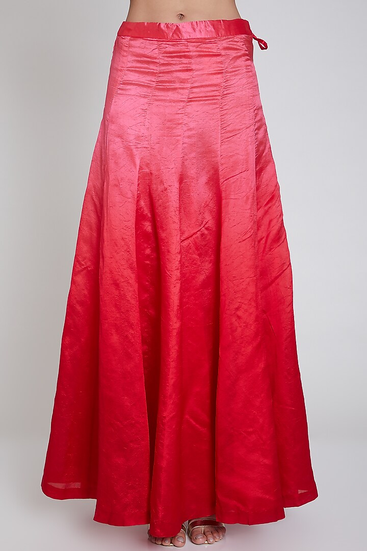 Red Embroidered Jacket Wedding Lehenga Set by Bhairavi Jaikishan at Pernia's Pop Up Shop