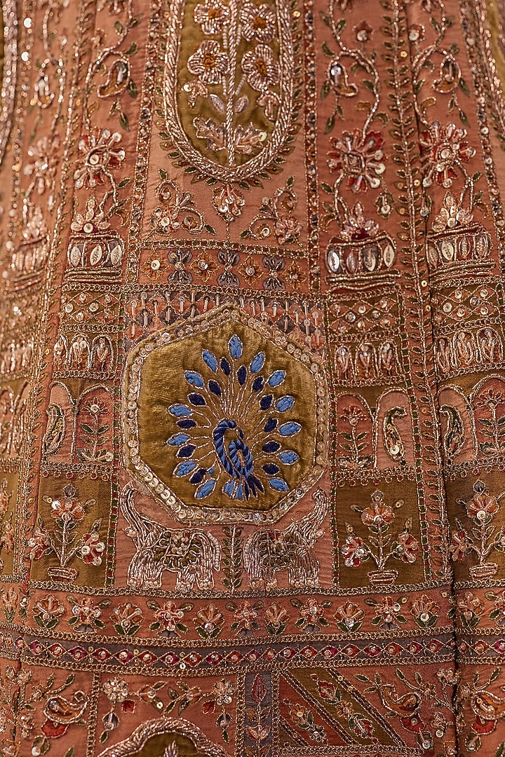 Savana Dusk Silk Printed & Sequin Embroidered Bridal Bridal Lehenga Set by Jigar & Nikita at Pernia's Pop Up Shop