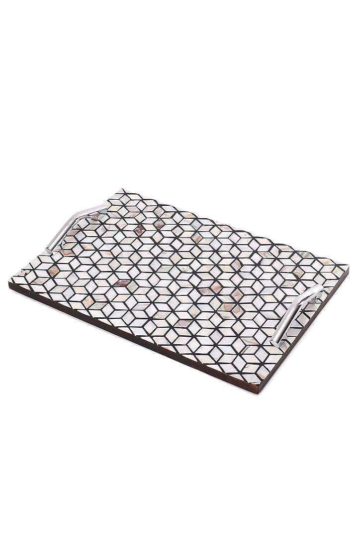 Multi-Colored Resin & Wood Tray by BLUE ELEPHANT at Pernia's Pop Up Shop