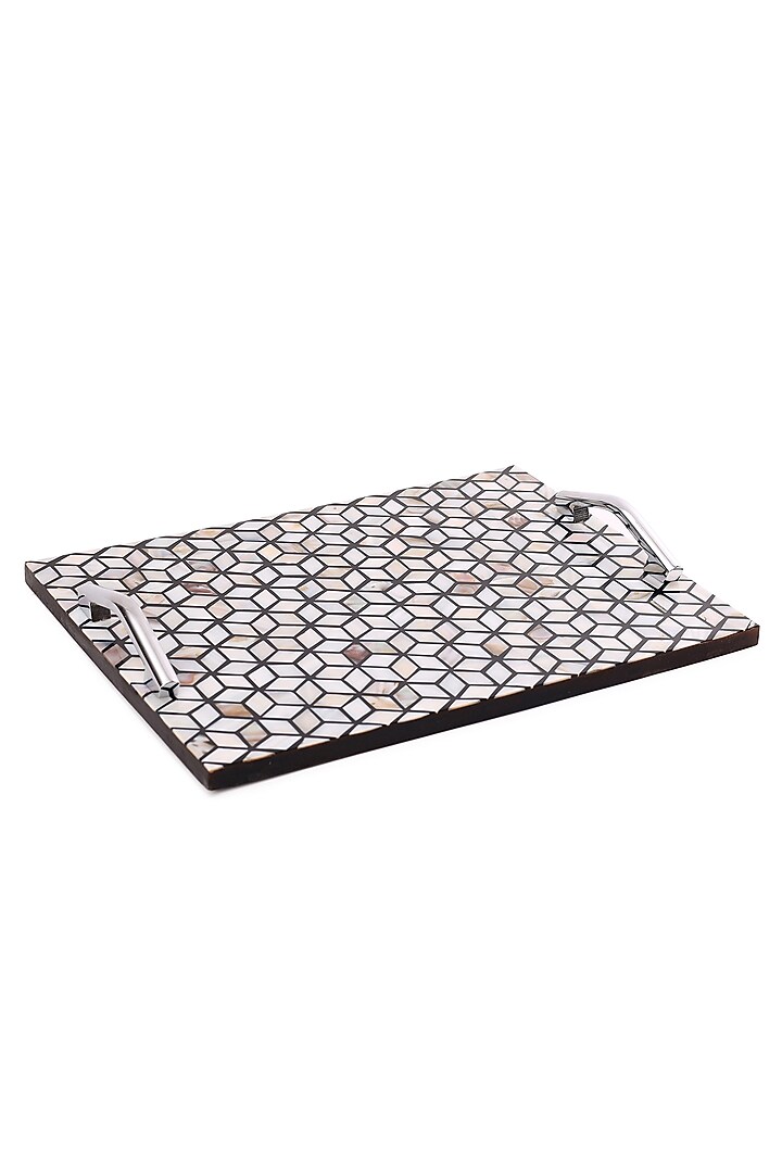 Multi-Colored Resin & Wood Tray by BLUE ELEPHANT at Pernia's Pop Up Shop