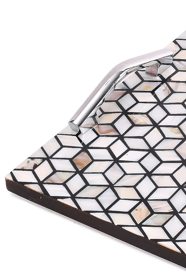 Multi-Colored Resin & Wood Tray by BLUE ELEPHANT at Pernia's Pop Up Shop