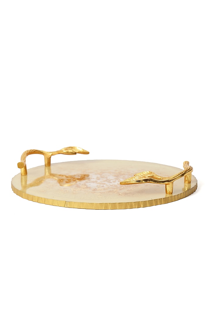 Champagne Resin Tray by BLUE ELEPHANT at Pernia's Pop Up Shop