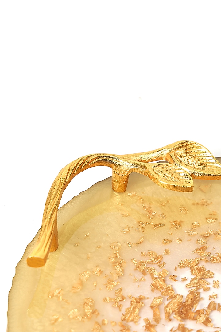 Champagne Resin Tray by BLUE ELEPHANT at Pernia's Pop Up Shop