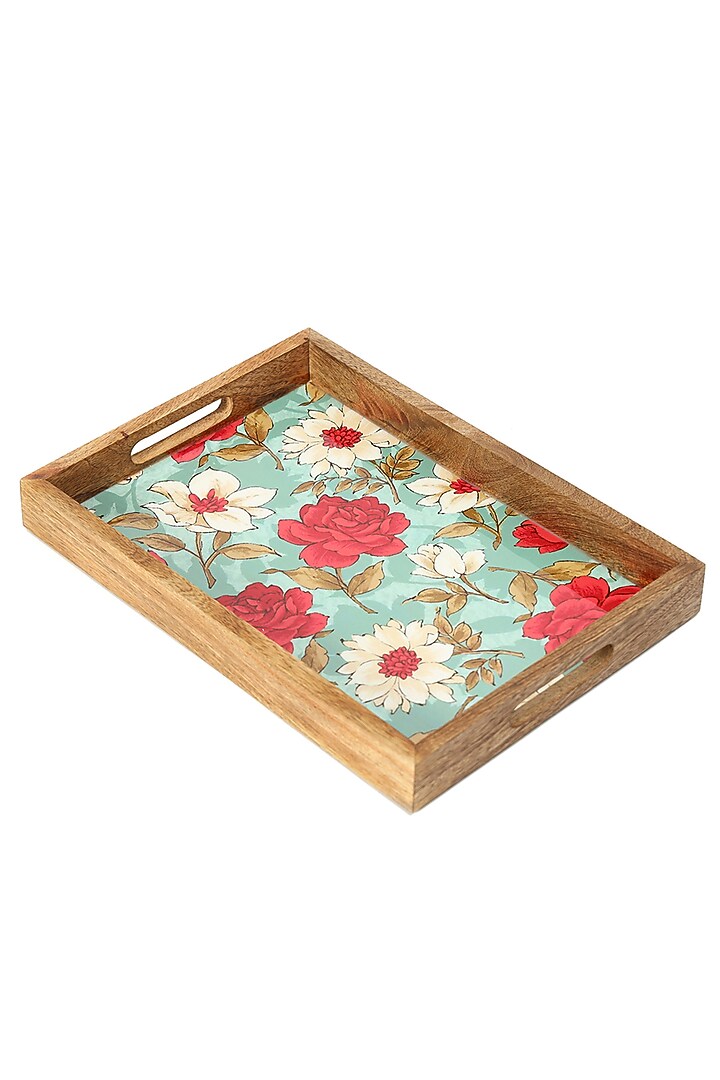 Multi-colored Mango Wood Tray by BLUE ELEPHANT at Pernia's Pop Up Shop