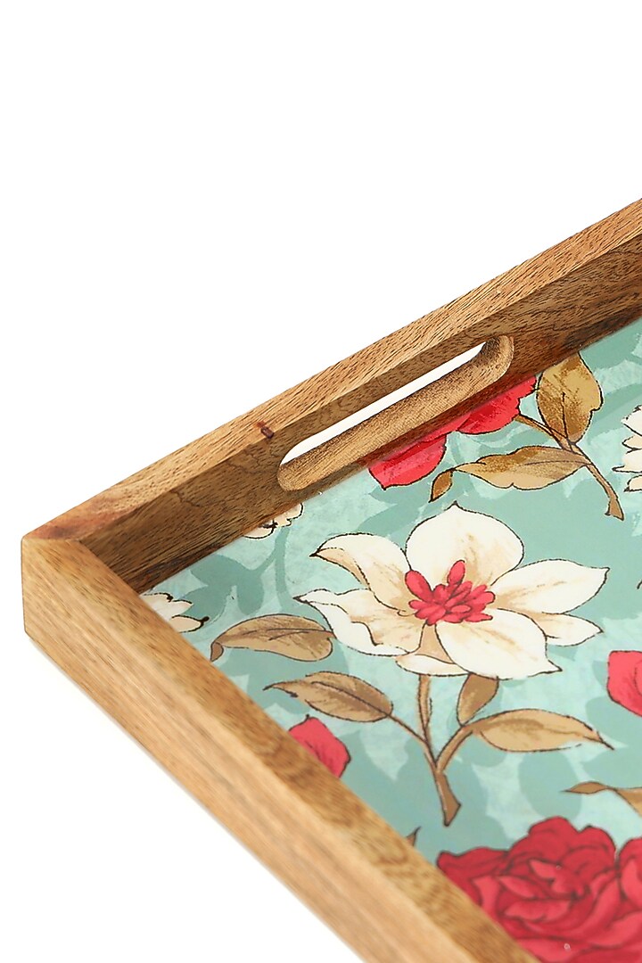 Multi-colored Mango Wood Tray by BLUE ELEPHANT at Pernia's Pop Up Shop