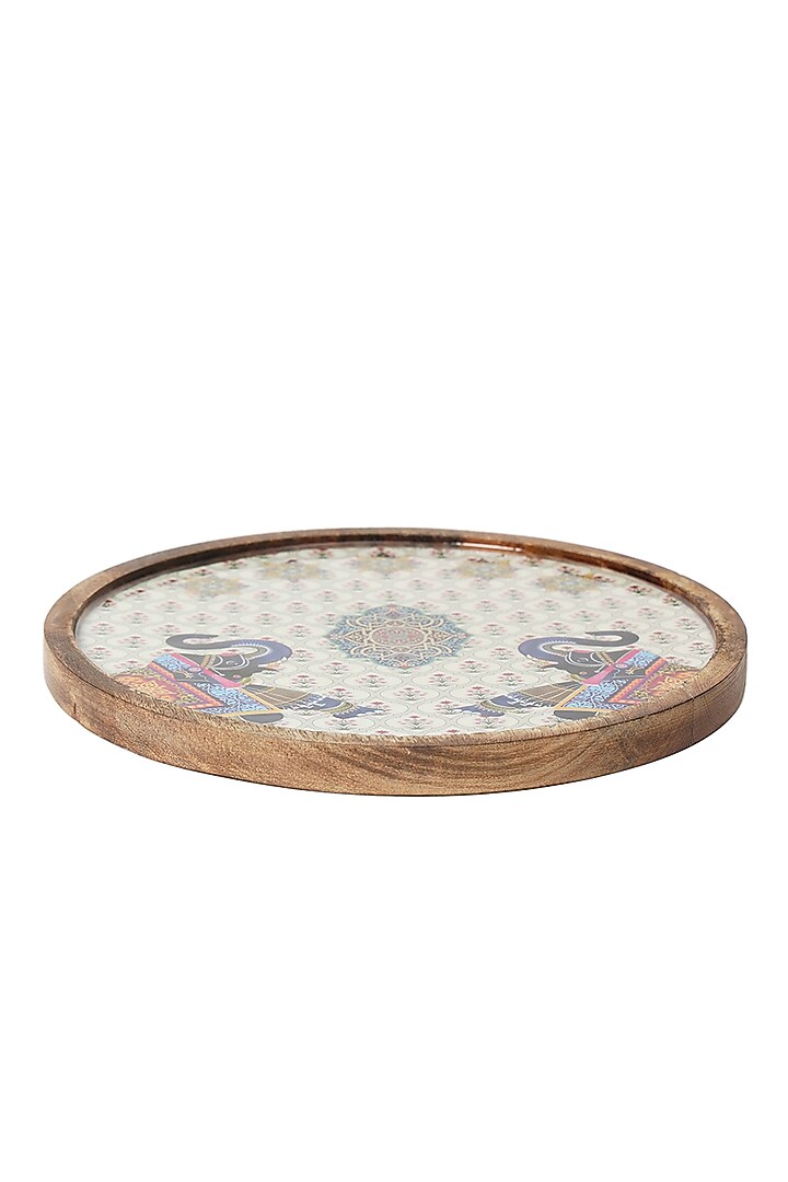 Multi-colored Mango Wood Platter by BLUE ELEPHANT at Pernia's Pop Up Shop