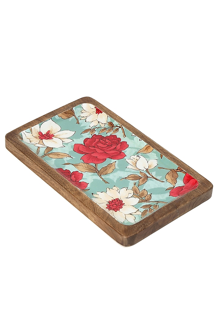 Multi-colored Mango Wood Platter by BLUE ELEPHANT at Pernia's Pop Up Shop