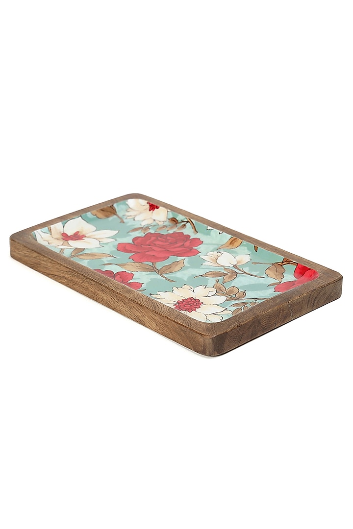 Multi-colored Mango Wood Platter by BLUE ELEPHANT at Pernia's Pop Up Shop