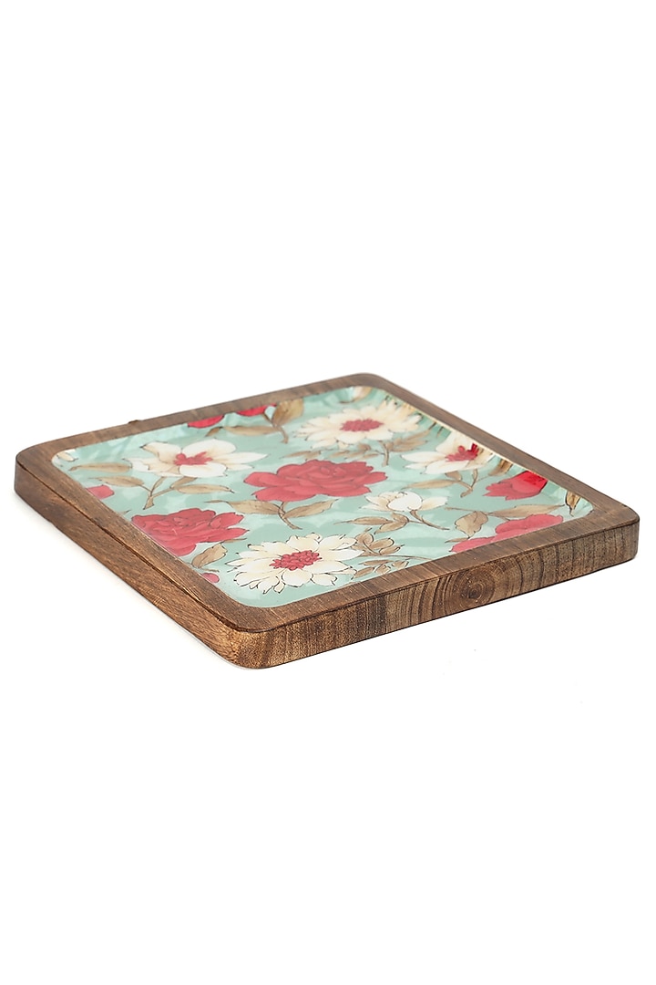 Multi-colored Mango Wood Platter by BLUE ELEPHANT at Pernia's Pop Up Shop