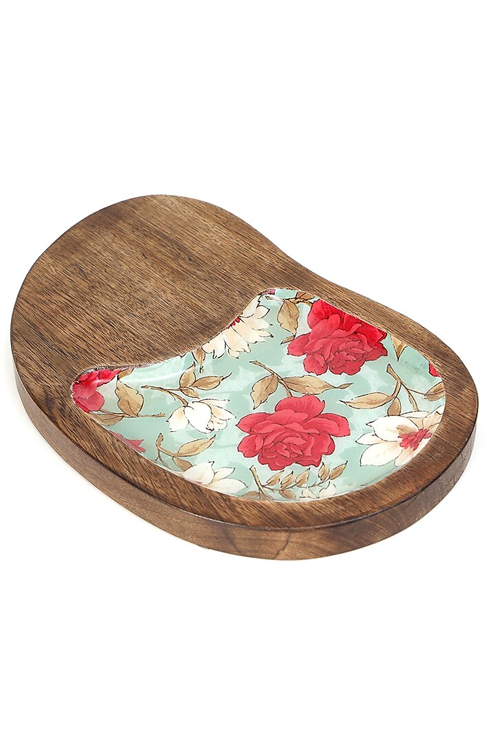 Multi-colored Mango Wood Platter by BLUE ELEPHANT at Pernia's Pop Up Shop