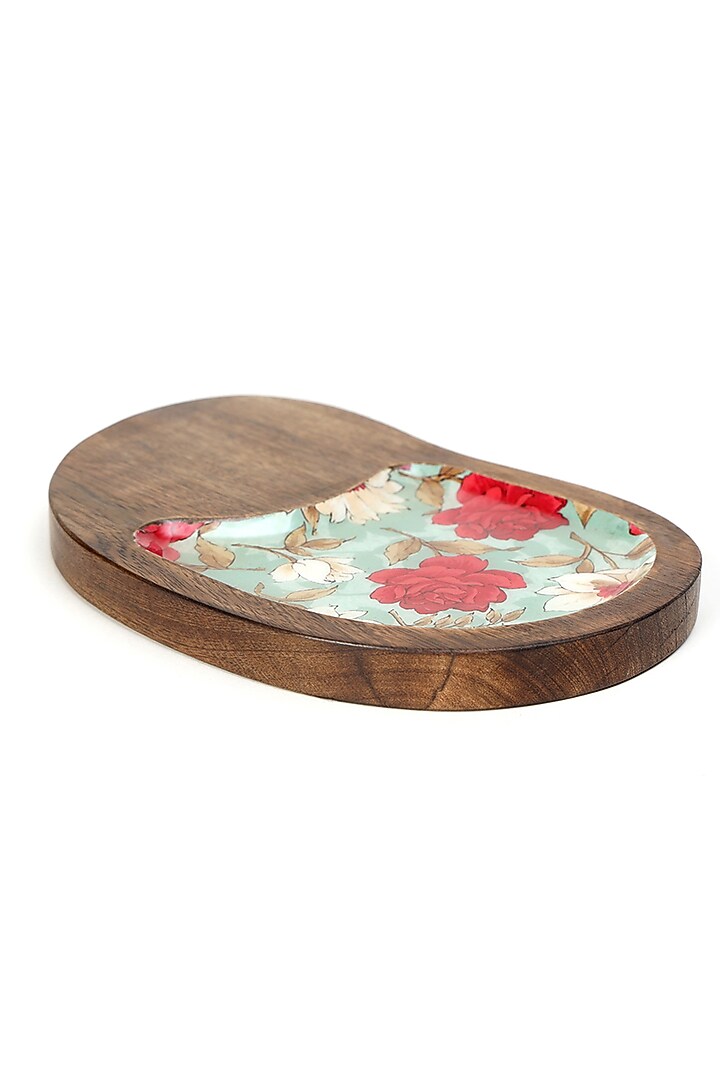 Multi-colored Mango Wood Platter by BLUE ELEPHANT at Pernia's Pop Up Shop