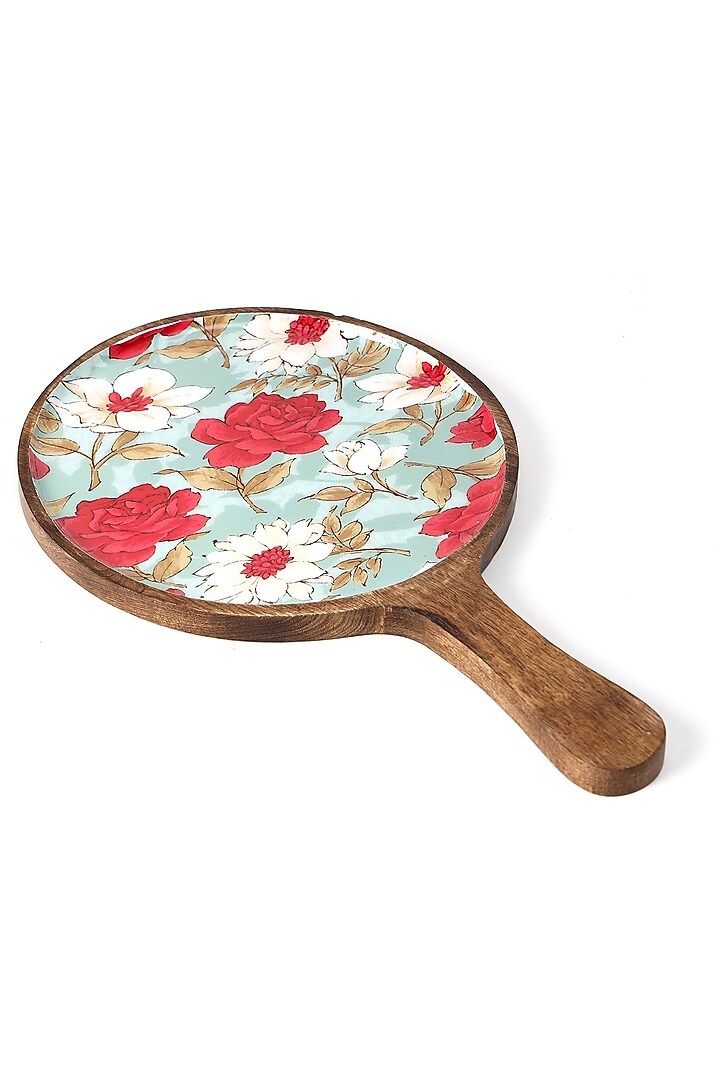 Multi-colored Mango Wood Platter by BLUE ELEPHANT at Pernia's Pop Up Shop