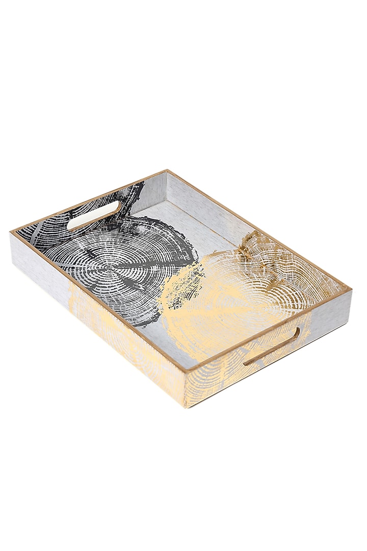 Silver Wood Tray by BLUE ELEPHANT at Pernia's Pop Up Shop