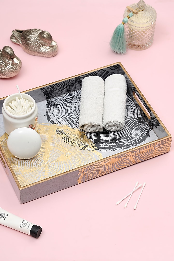 Silver Wood Tray by BLUE ELEPHANT at Pernia's Pop Up Shop