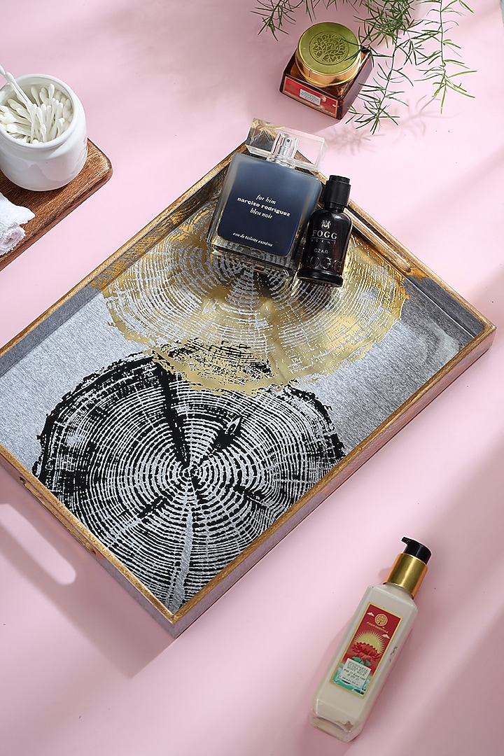 Silver Wood Tray by BLUE ELEPHANT at Pernia's Pop Up Shop