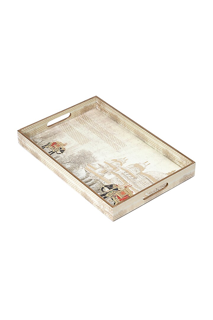 Multi-Colored Wood Serving Tray by BLUE ELEPHANT at Pernia's Pop Up Shop