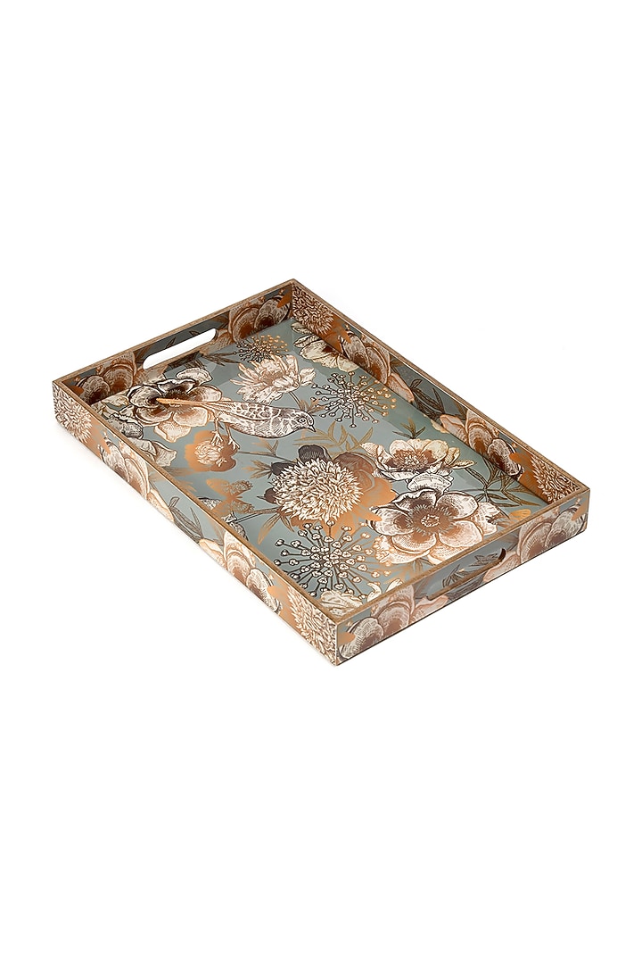 Grey Wood Serving Tray by BLUE ELEPHANT at Pernia's Pop Up Shop