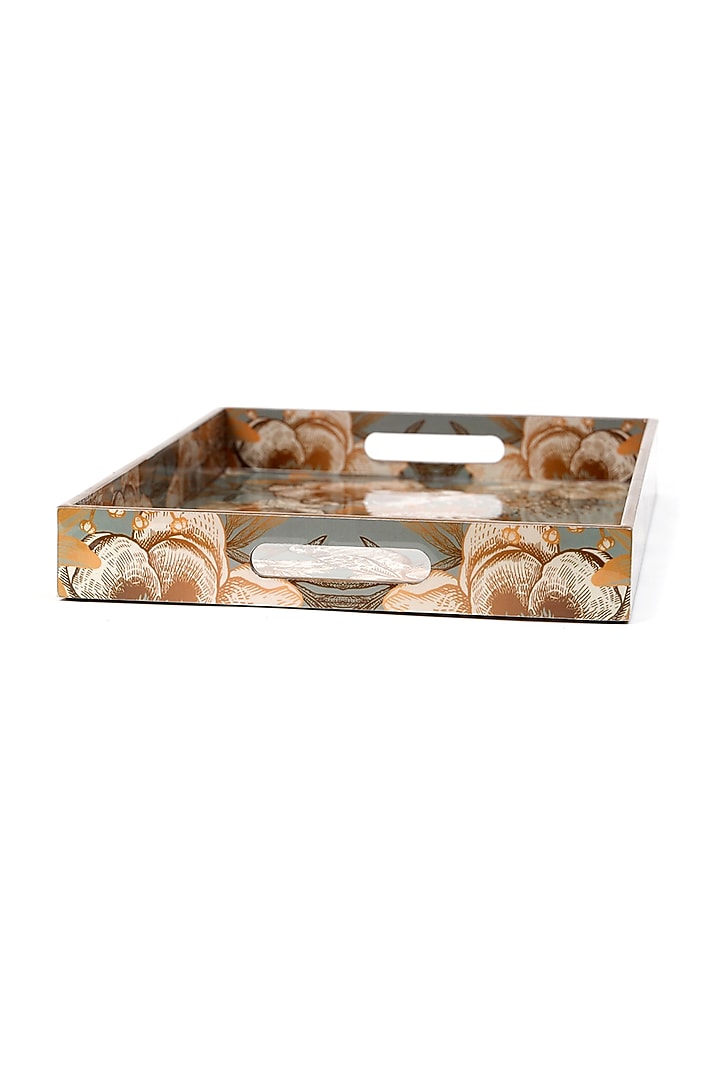 Grey Wood Serving Tray by BLUE ELEPHANT at Pernia's Pop Up Shop