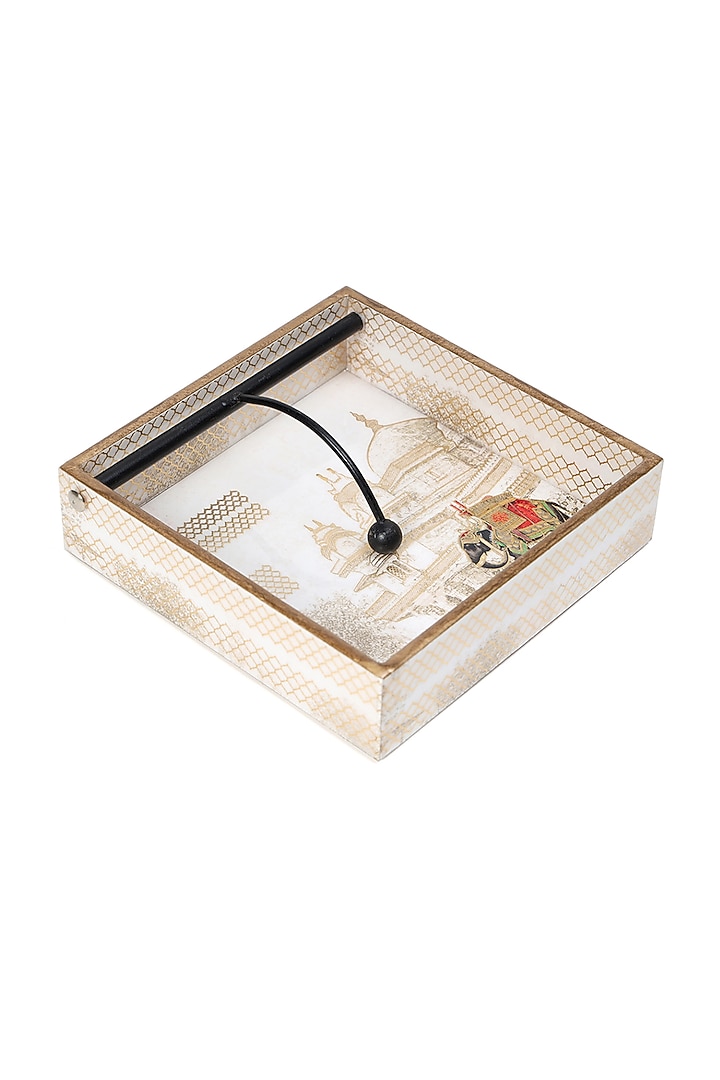 Multi-Colored Wood Tissue Holder by BLUE ELEPHANT at Pernia's Pop Up Shop