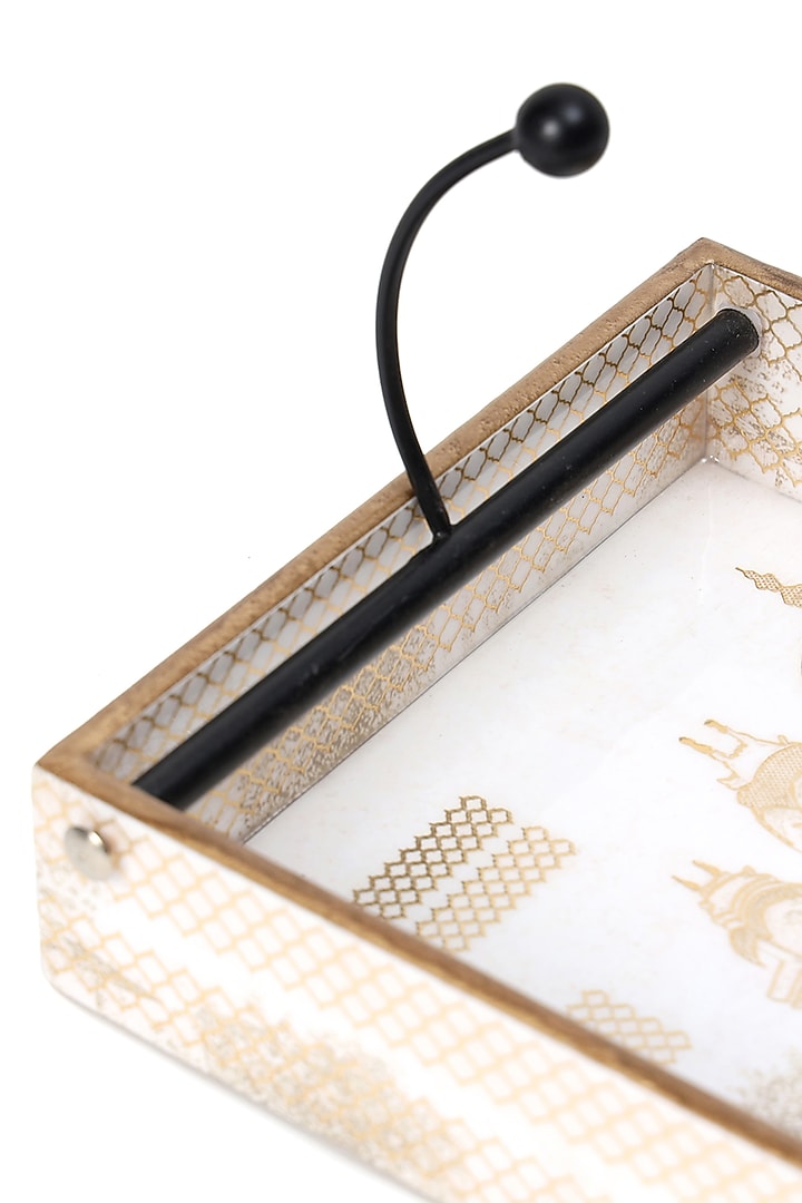 Multi-Colored Wood Tissue Holder by BLUE ELEPHANT at Pernia's Pop Up Shop
