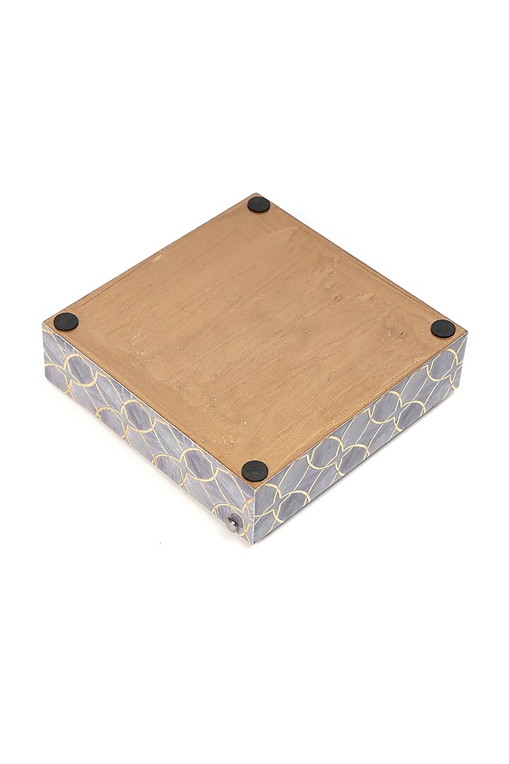 Mauve Wood Tissue Holder by BLUE ELEPHANT at Pernia's Pop Up Shop