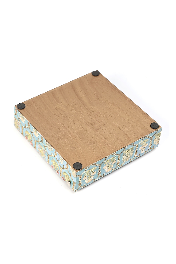 Multi-Colored Wood Tissue Holder by BLUE ELEPHANT at Pernia's Pop Up Shop