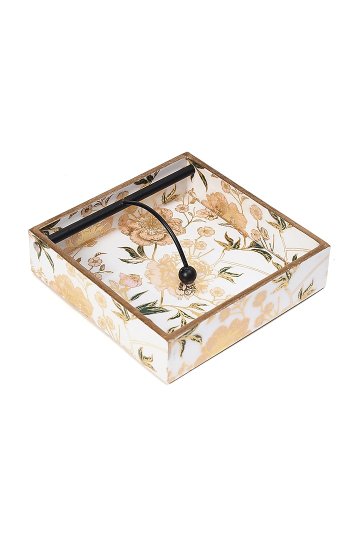 Multi-Colored Wood Tissue Holder by BLUE ELEPHANT at Pernia's Pop Up Shop
