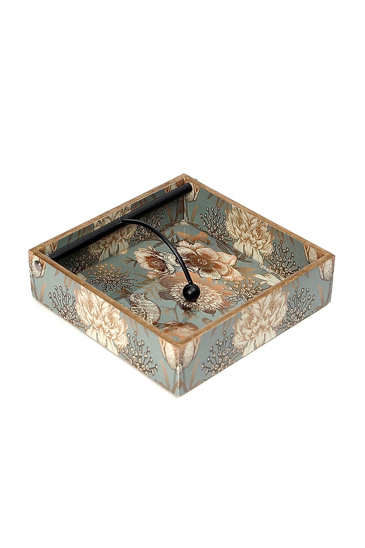 Grey Wood Tissue Holder by BLUE ELEPHANT at Pernia's Pop Up Shop