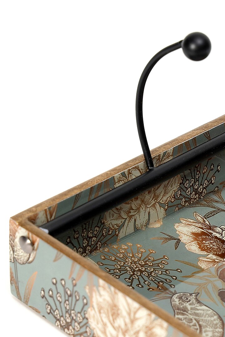 Grey Wood Tissue Holder by BLUE ELEPHANT at Pernia's Pop Up Shop