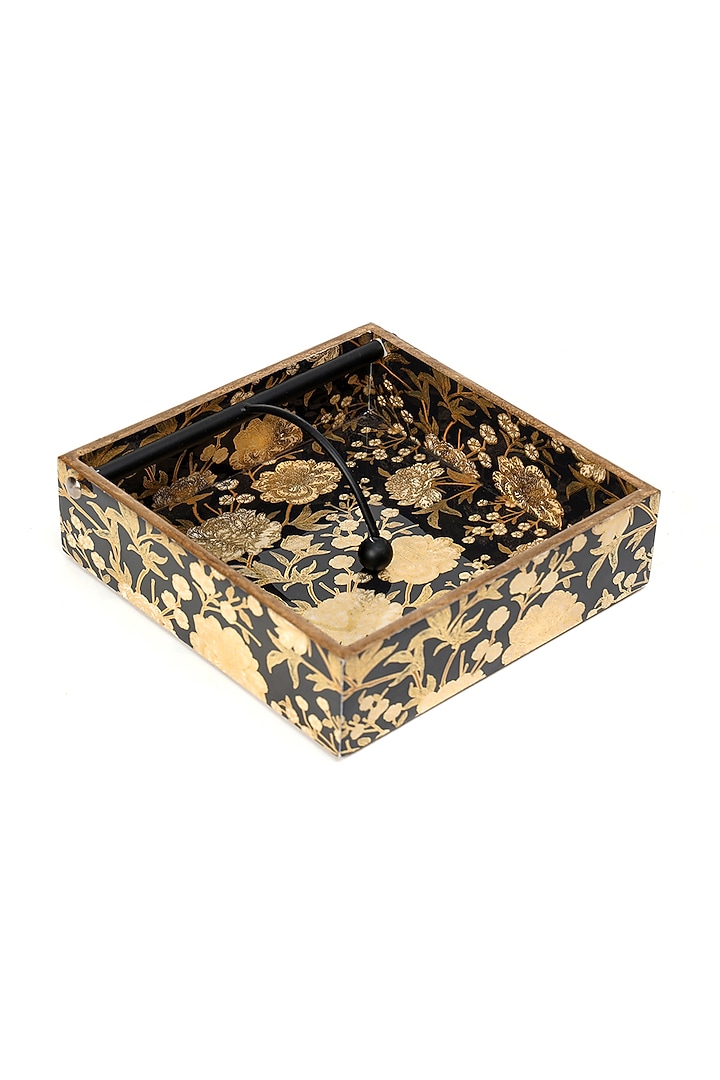 Black Wood Tissue Holder by BLUE ELEPHANT at Pernia's Pop Up Shop
