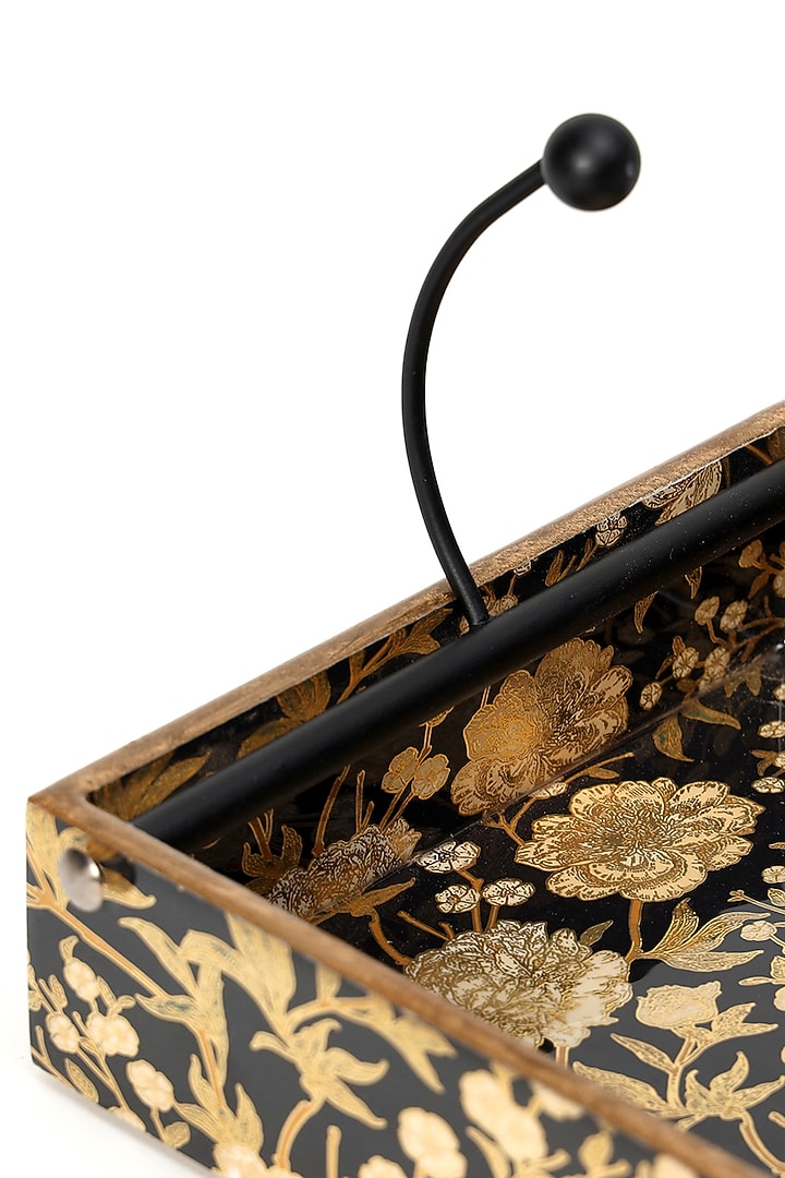 Black Wood Tissue Holder by BLUE ELEPHANT at Pernia's Pop Up Shop