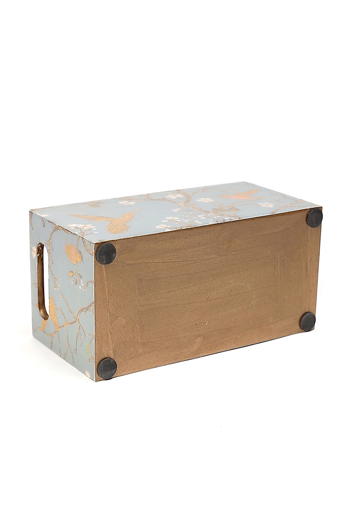 Silver Wood Cutlery Holder by BLUE ELEPHANT at Pernia's Pop Up Shop
