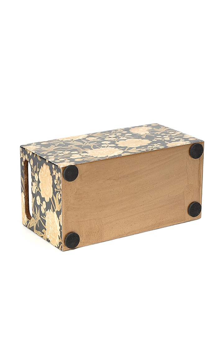 Black Wood Cutlery Holder by BLUE ELEPHANT at Pernia's Pop Up Shop