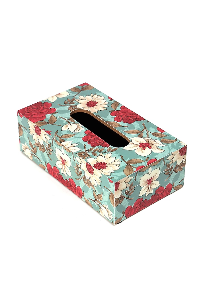 Red Wood Tissue Box by BLUE ELEPHANT at Pernia's Pop Up Shop