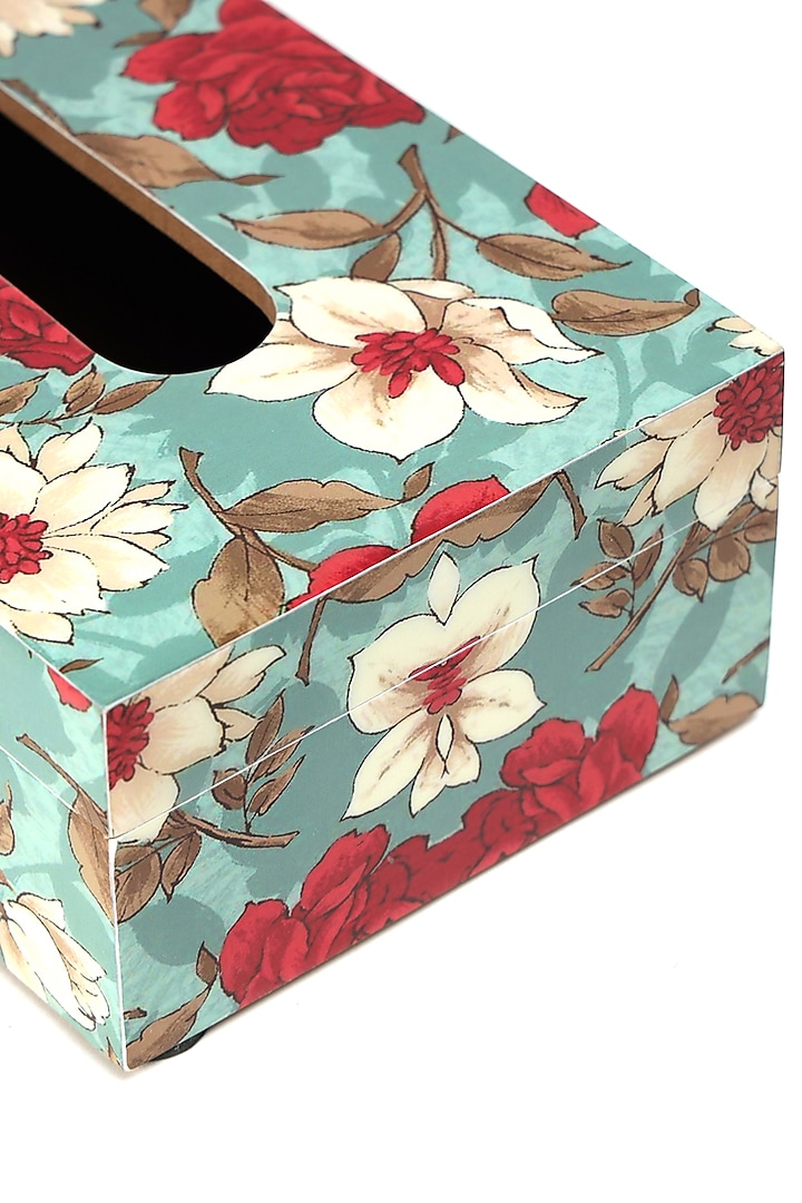 Red Wood Tissue Box by BLUE ELEPHANT at Pernia's Pop Up Shop