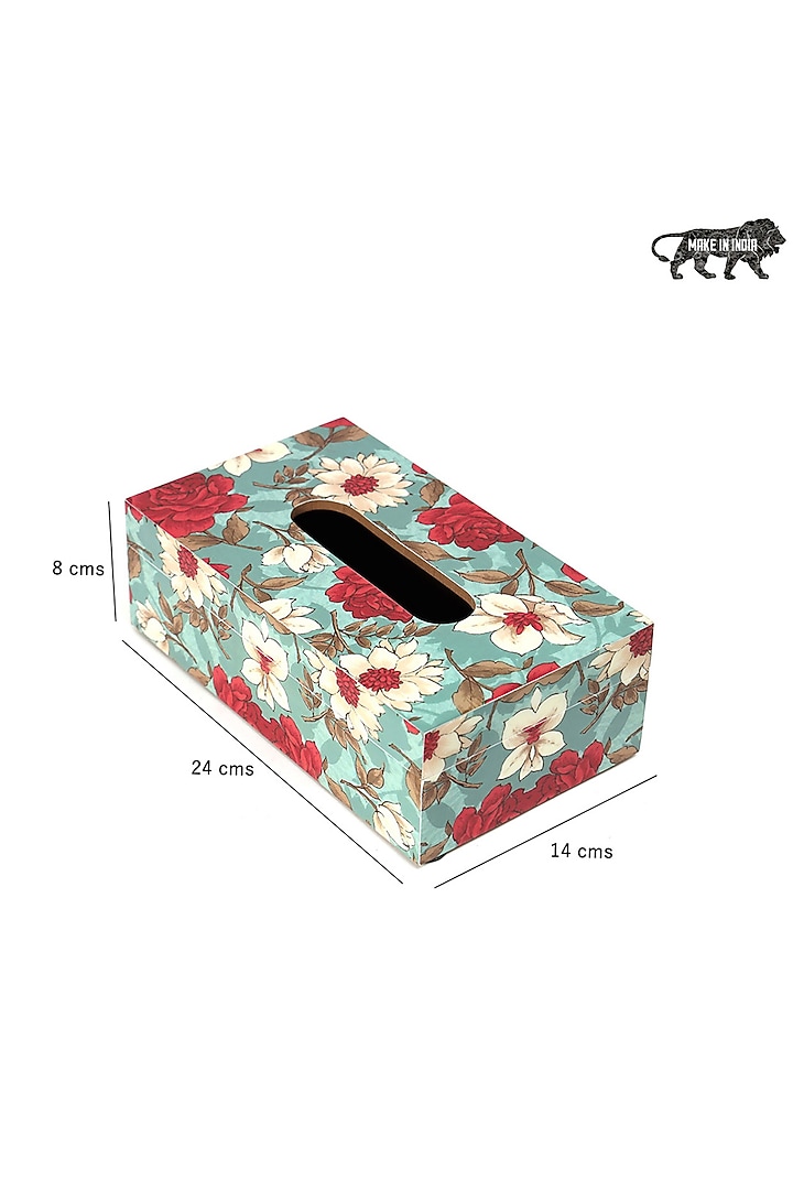 Red Wood Tissue Box by BLUE ELEPHANT at Pernia's Pop Up Shop