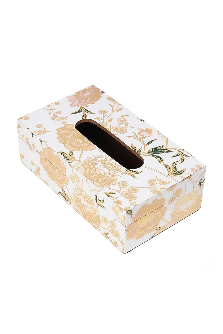 Multi-Colored Wood Tissue Box by BLUE ELEPHANT at Pernia's Pop Up Shop