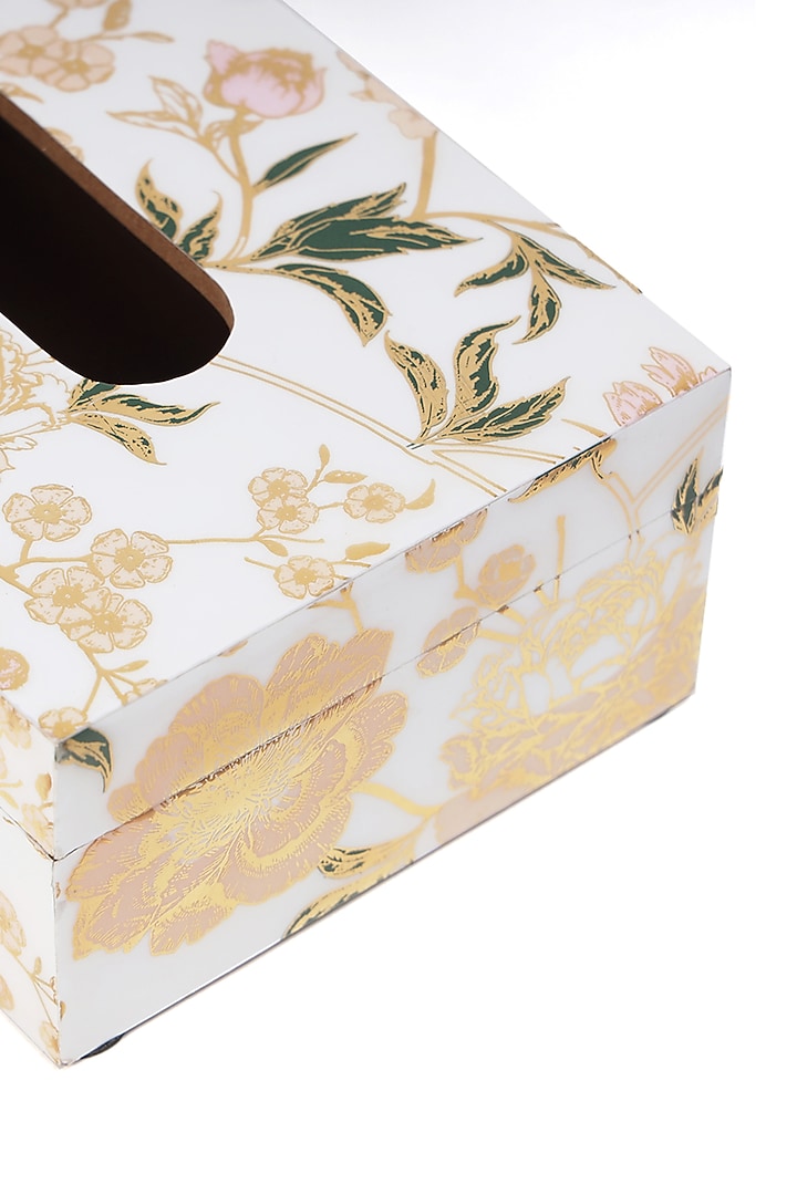 Multi-Colored Wood Tissue Box by BLUE ELEPHANT at Pernia's Pop Up Shop