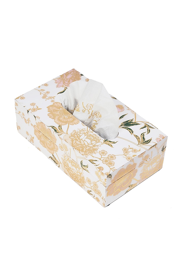Multi-Colored Wood Tissue Box by BLUE ELEPHANT at Pernia's Pop Up Shop
