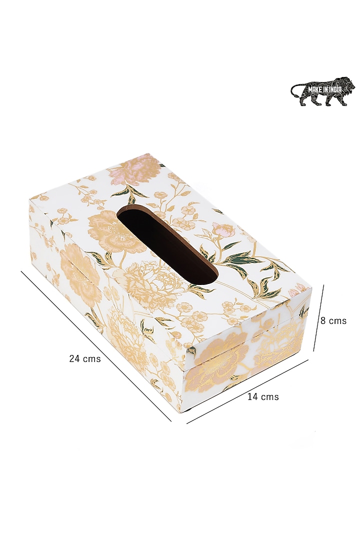 Multi-Colored Wood Tissue Box by BLUE ELEPHANT at Pernia's Pop Up Shop