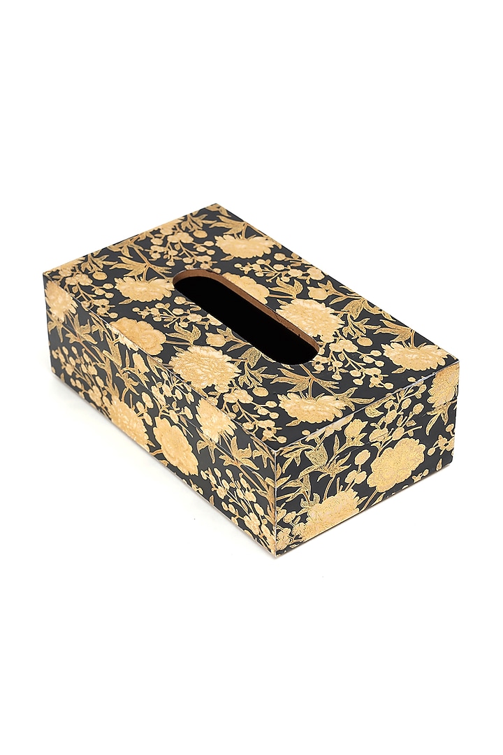 Black Wood Tissue Box by BLUE ELEPHANT at Pernia's Pop Up Shop