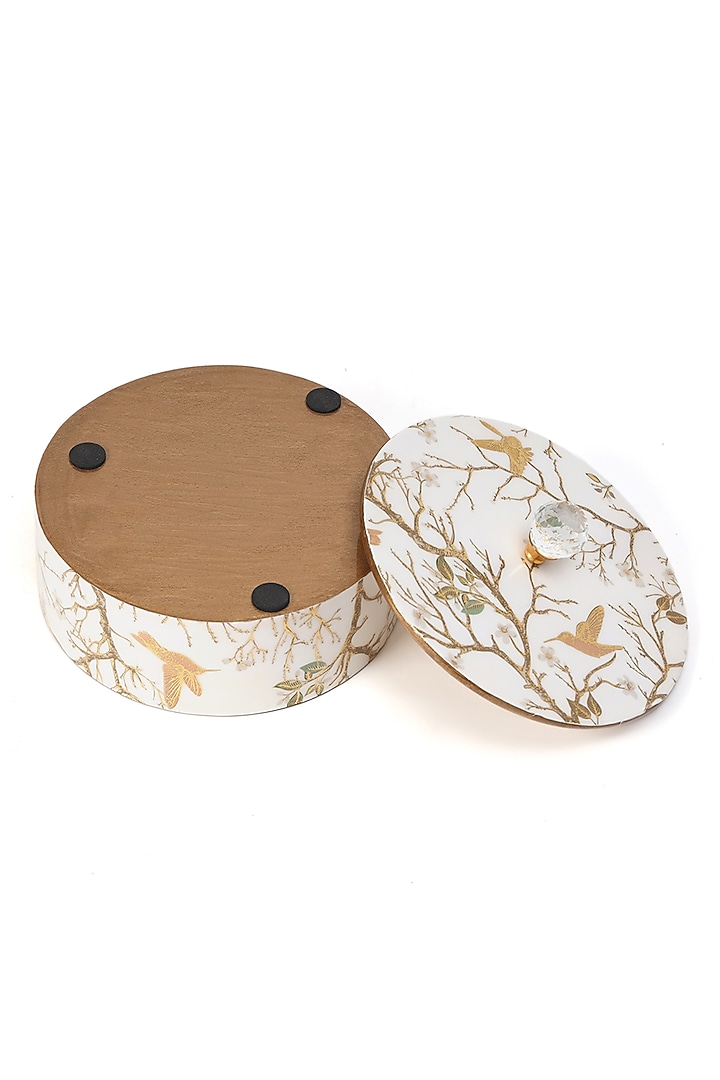 White Wood Utility Box by BLUE ELEPHANT at Pernia's Pop Up Shop